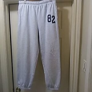 Aeropostale Light Gray Joggers with Navy Detail UNISEX
